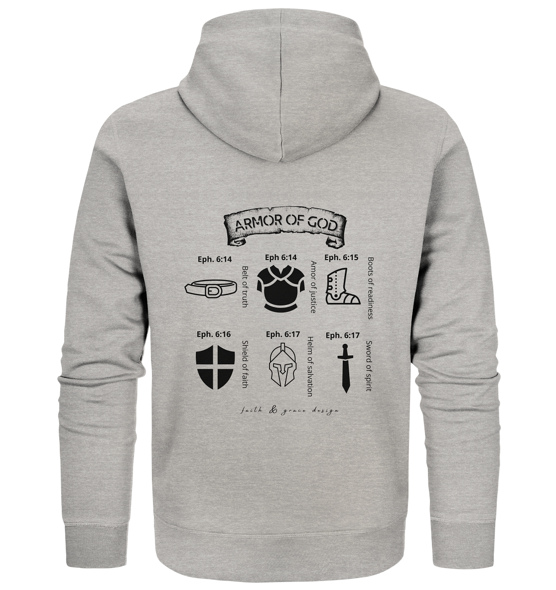 Waffenrüstung Gottes - Organic Zipper