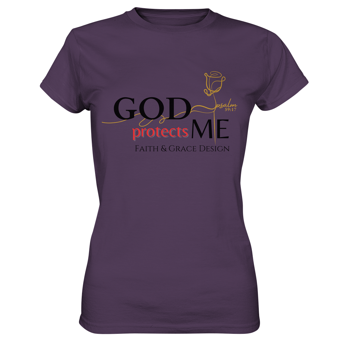 God protecs me - Ladies Premium Shirt