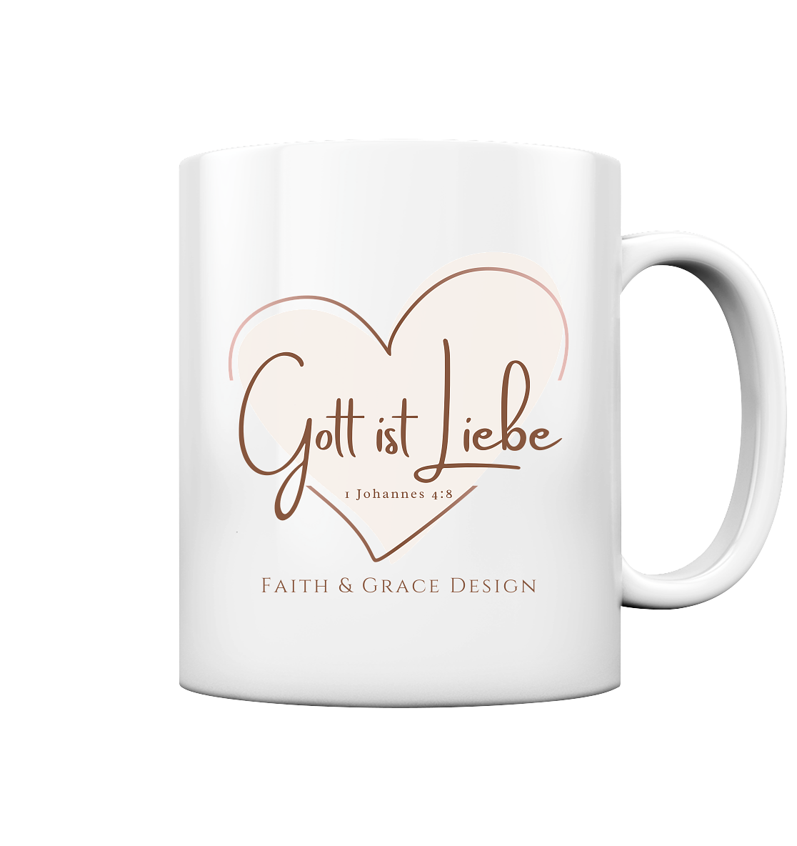 Gott ist Liebe - Tasse glossy