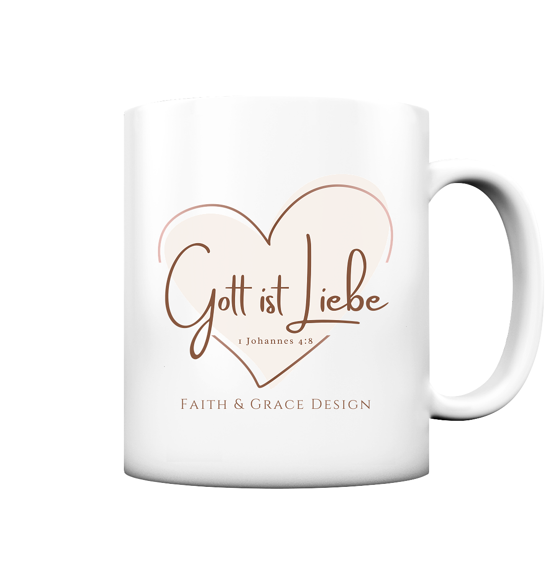 Gott ist Liebe - Tasse matt
