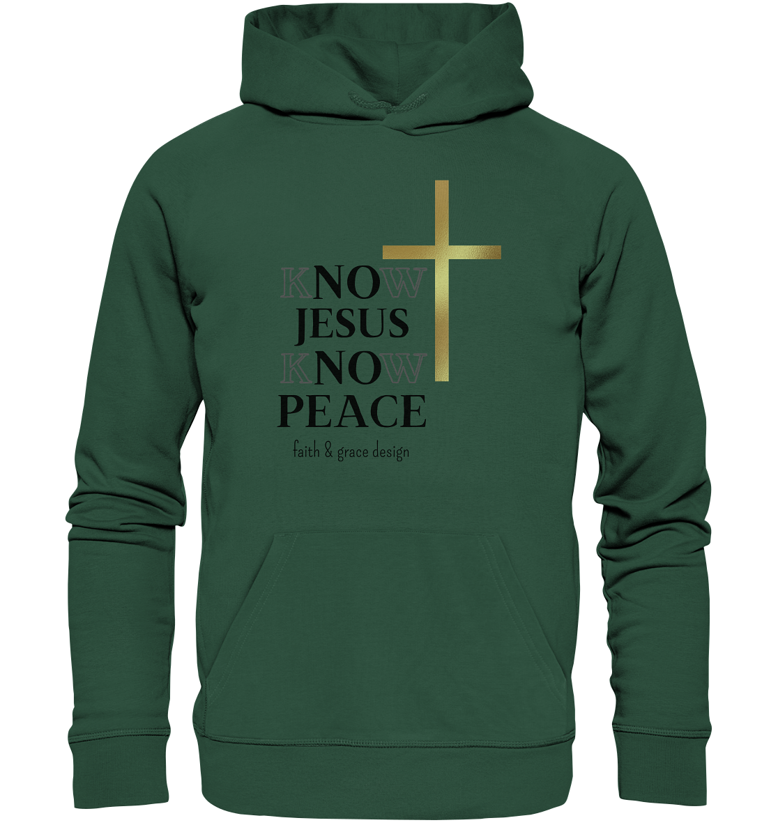 Know Jesus Know Peace - Organic Basic Hoodie