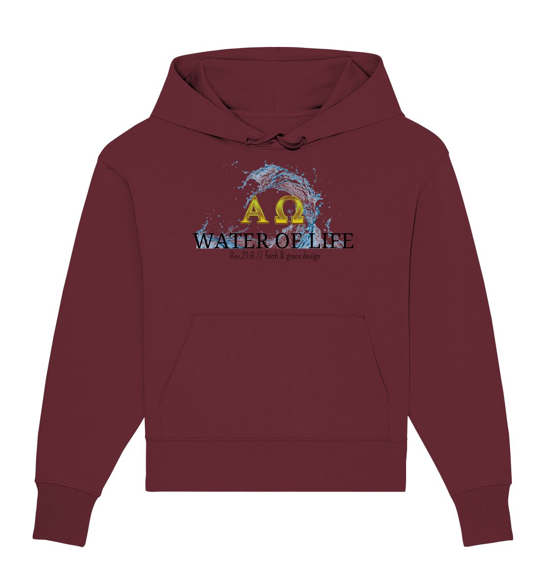 Water of life - Organic Oversize Hoodie