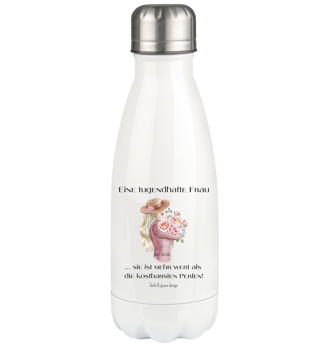 Tugendhafte Frau - Thermoflasche 350ml