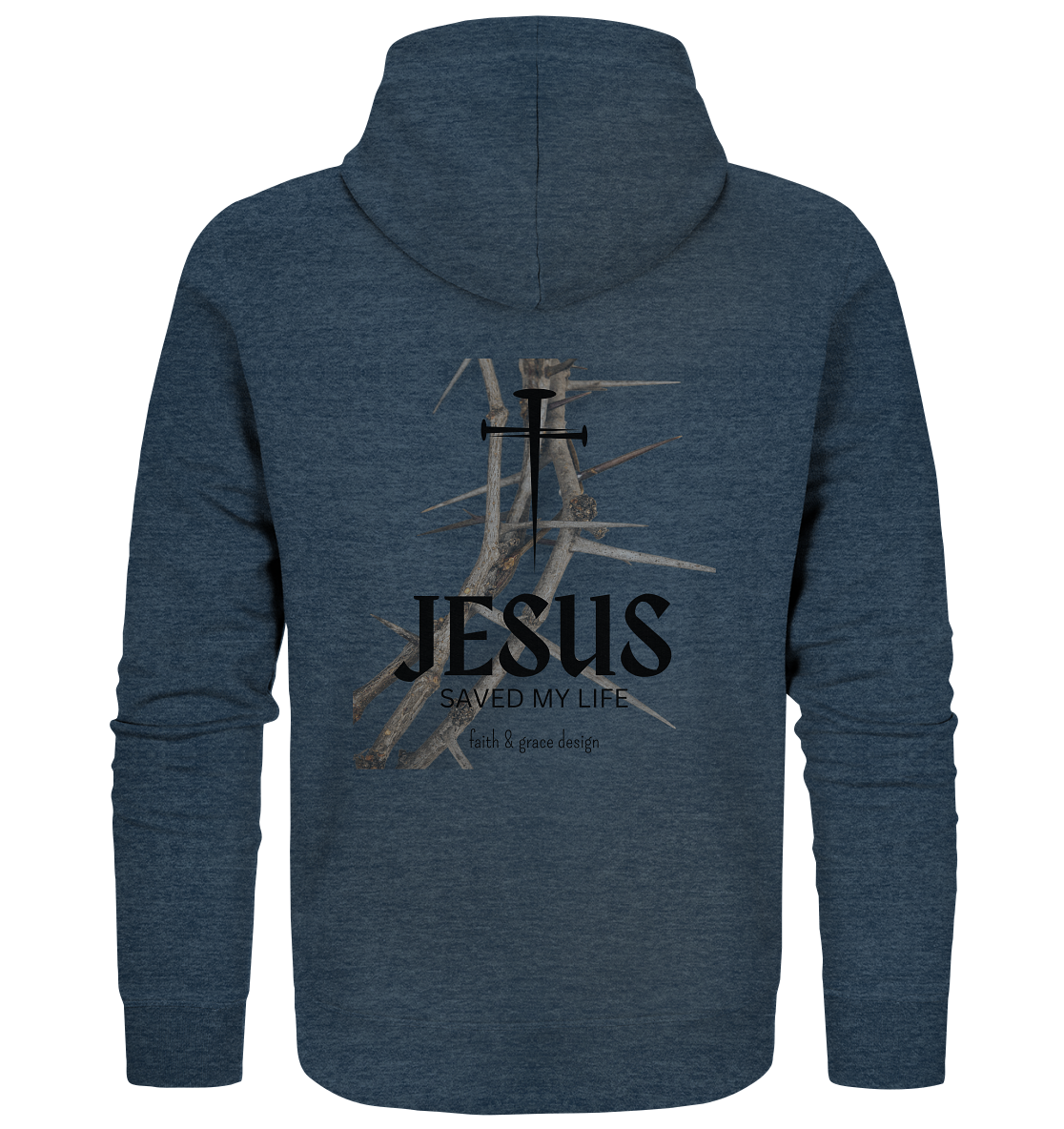 Jesus saved my Live  - Organic Zipper