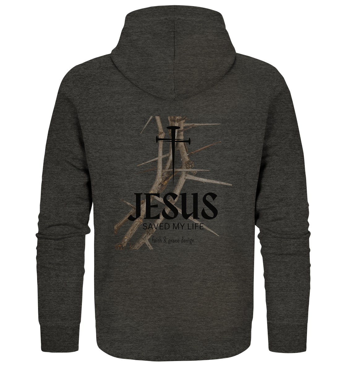 Jesus saved my Live  - Organic Zipper