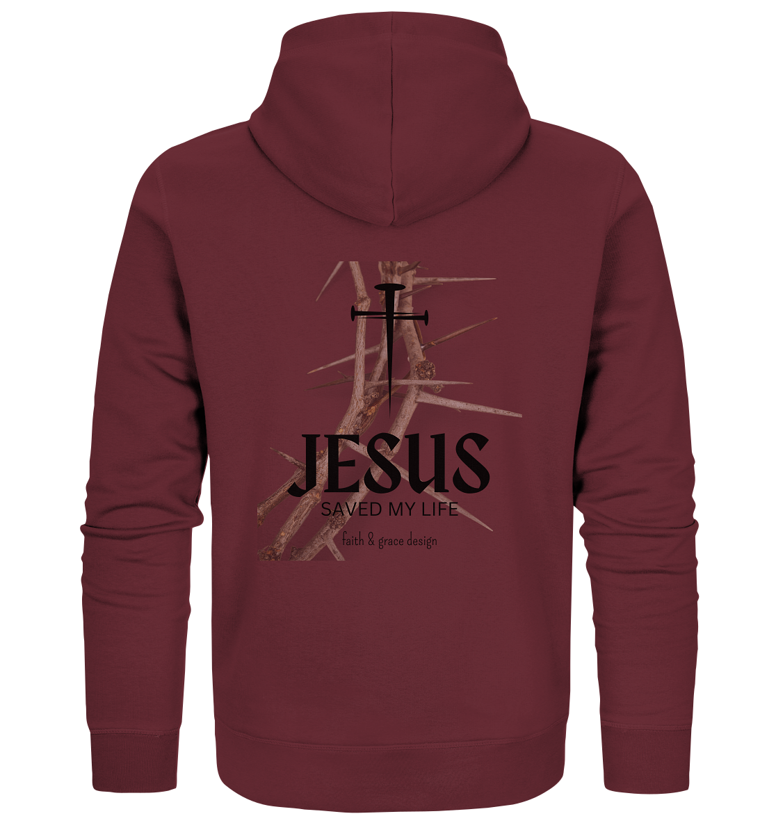 Jesus saved my Live  - Organic Zipper