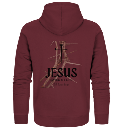 Jesus saved my Live  - Organic Zipper