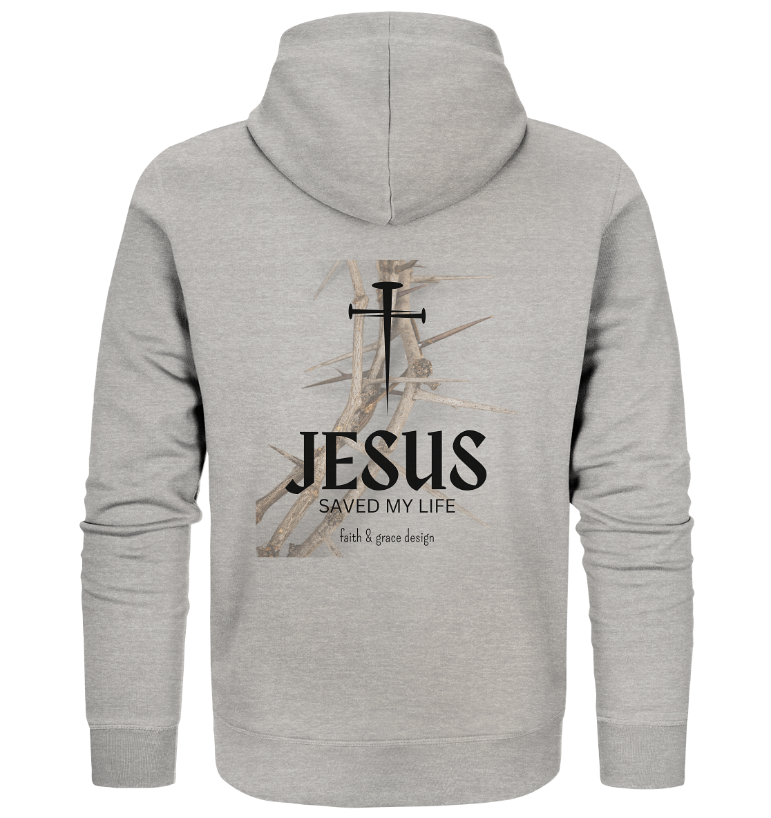 Jesus saved my Live  - Organic Zipper