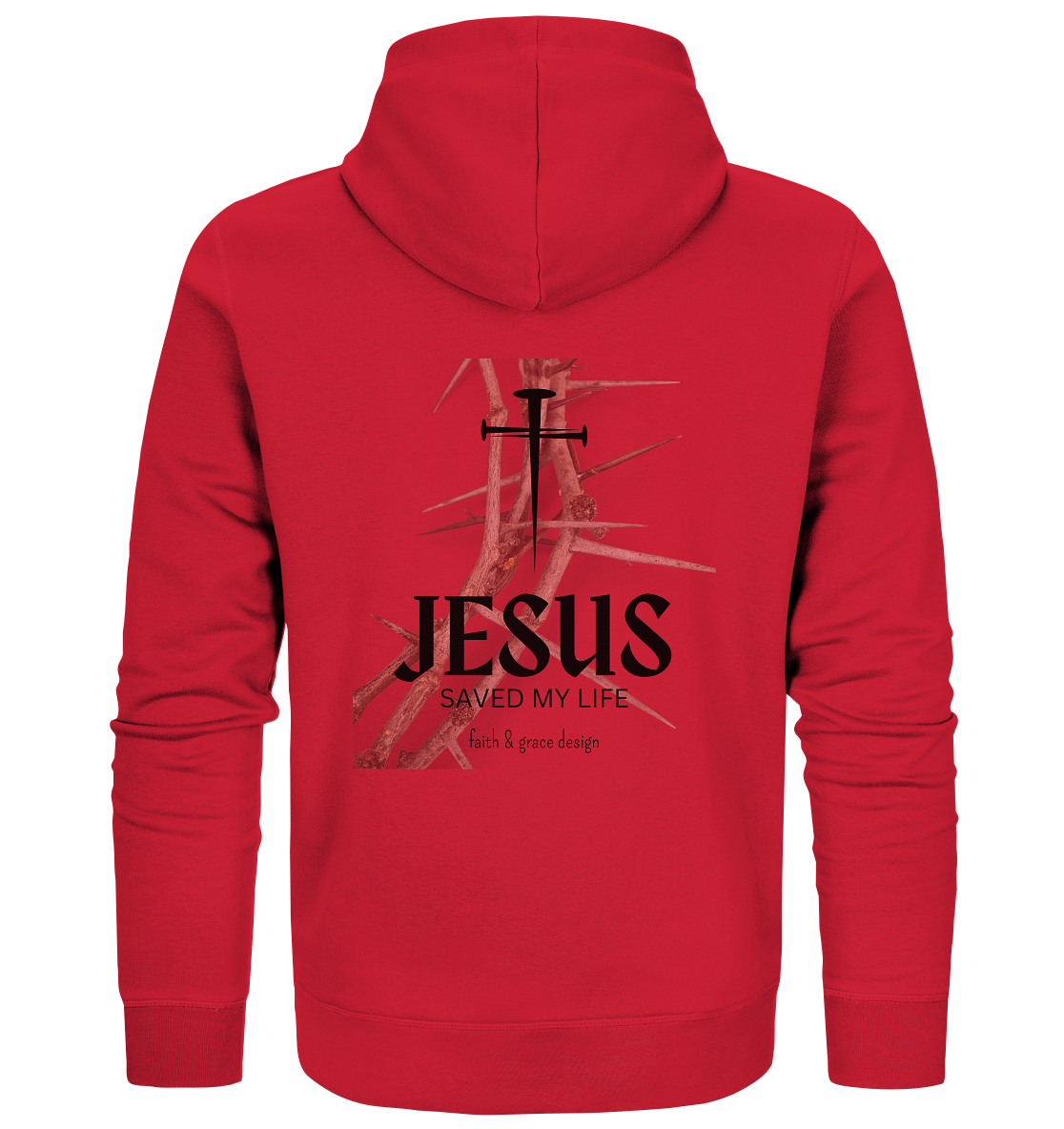 Jesus saved my Live  - Organic Zipper