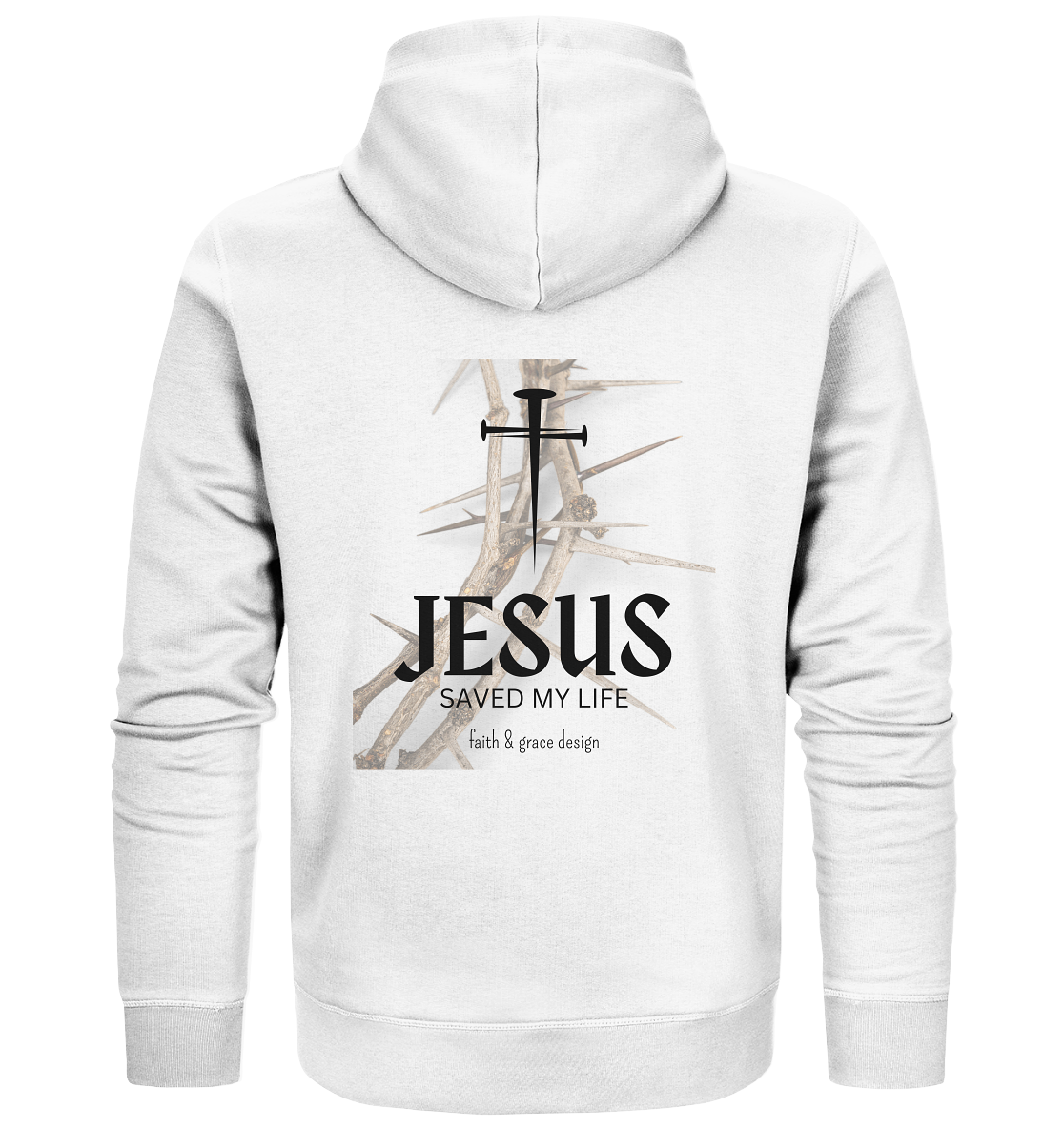 Jesus saved my Live  - Organic Zipper