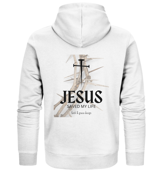 Jesus saved my Live  - Organic Zipper