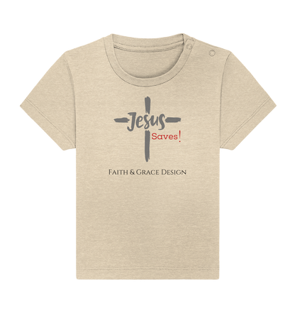 Jesus saves - Baby Organic Shirt