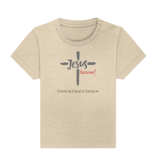Jesus saves - Baby Organic Shirt