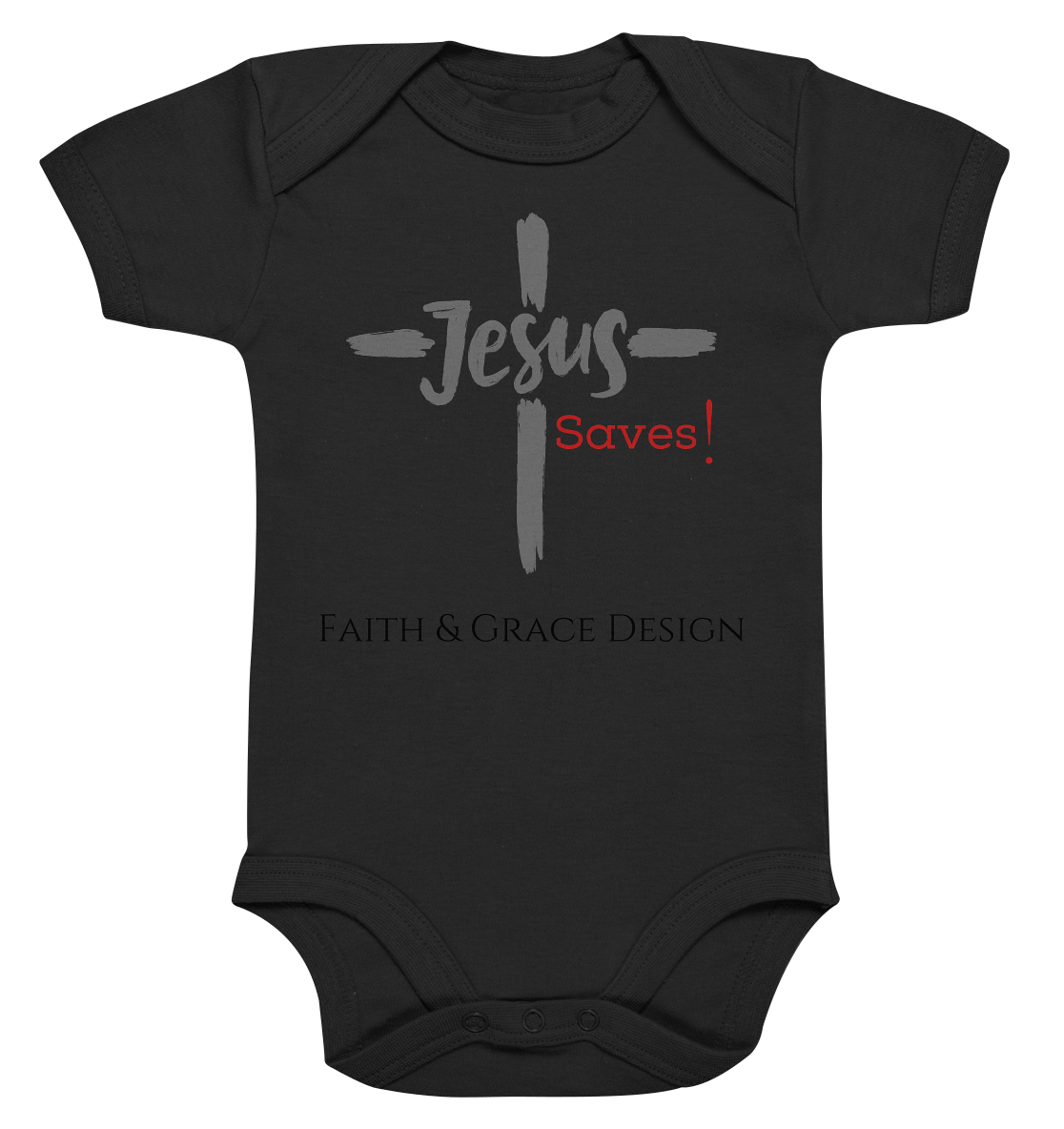 Jesus saves - Organic Baby Bodysuite