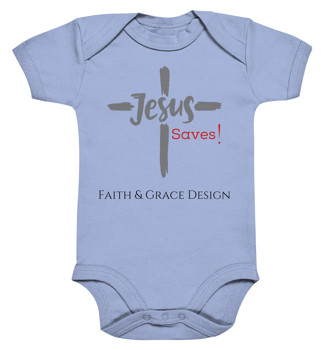 Jesus saves - Organic Baby Bodysuite