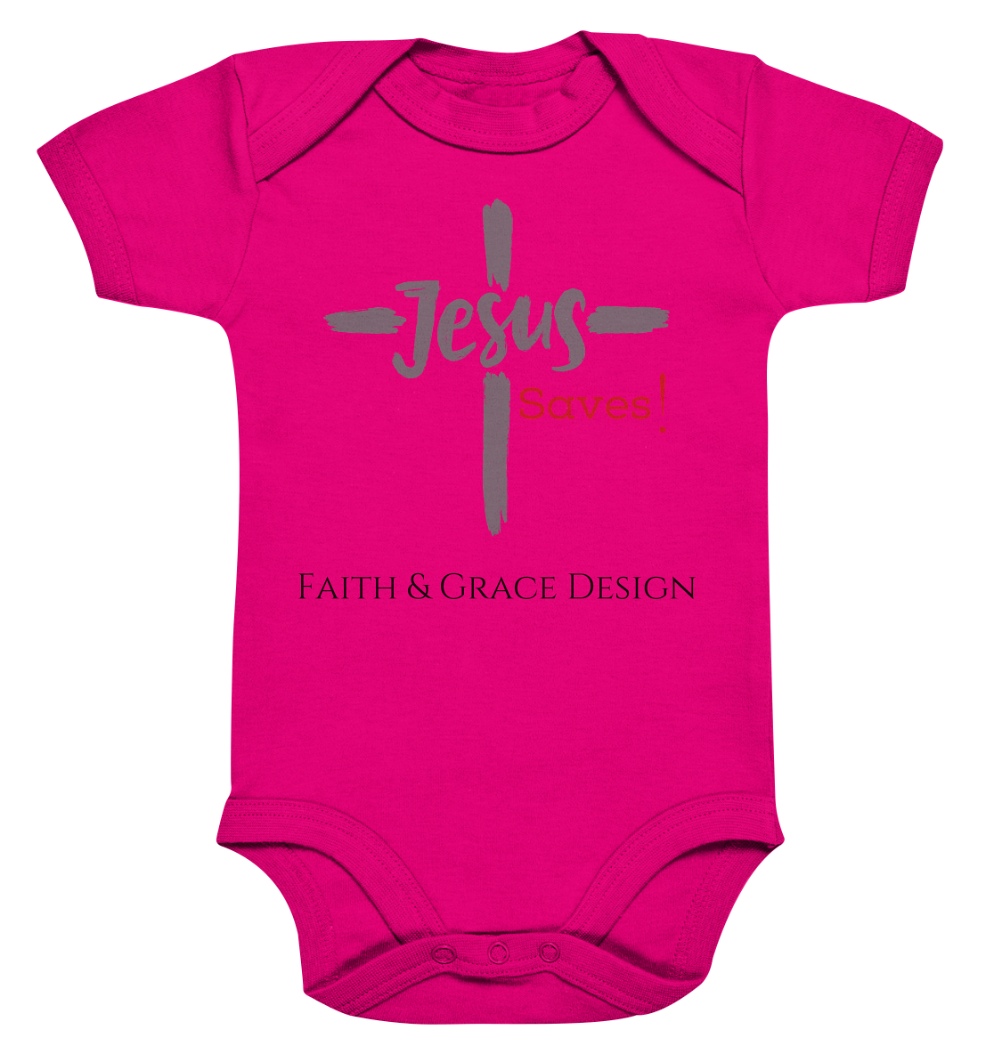 Jesus saves - Organic Baby Bodysuite