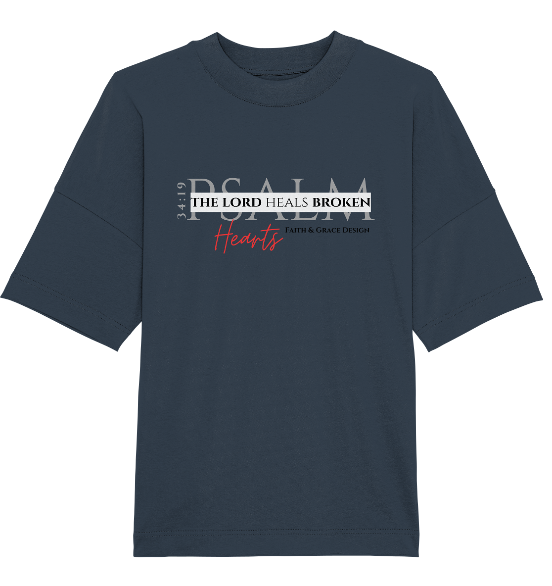 Psalm 34:19 - Organic Oversize Shirt