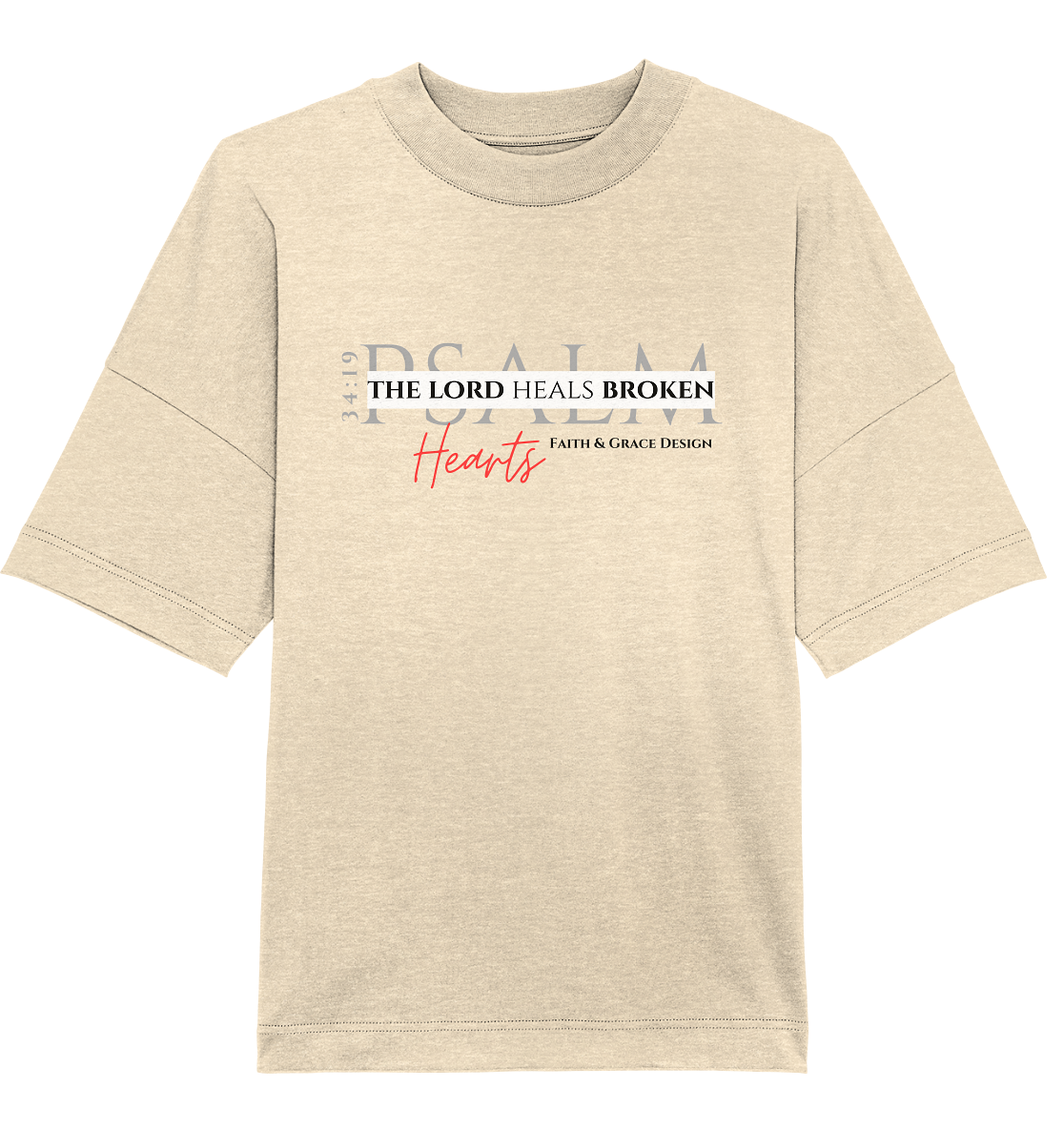 Psalm 34:19 - Organic Oversize Shirt