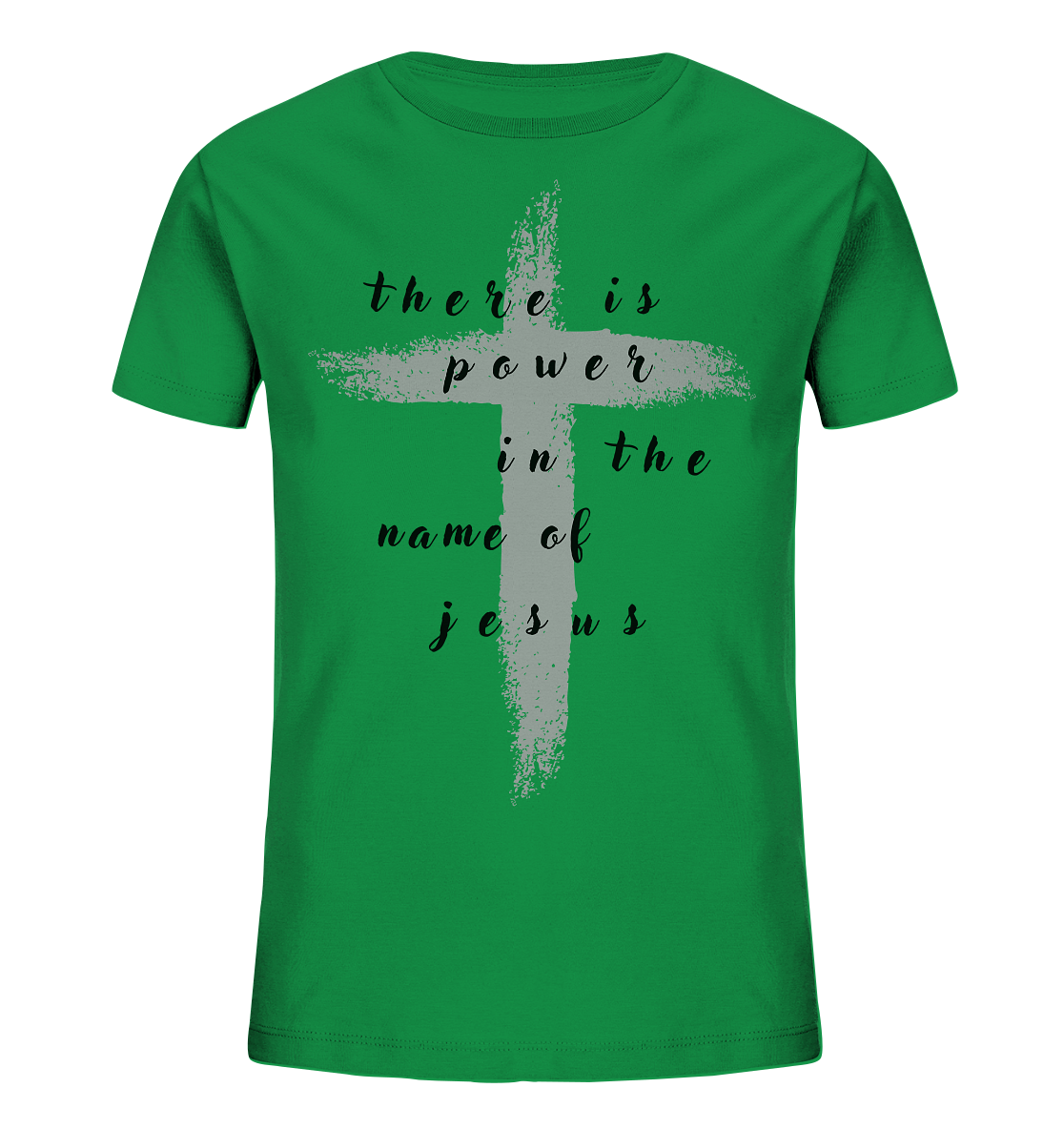 There is power in the name of jesus  - Kids Organic Shirt