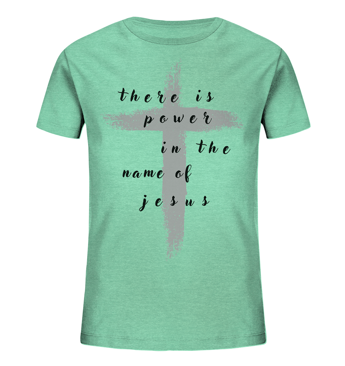 There is power in the name of jesus  - Kids Organic Shirt