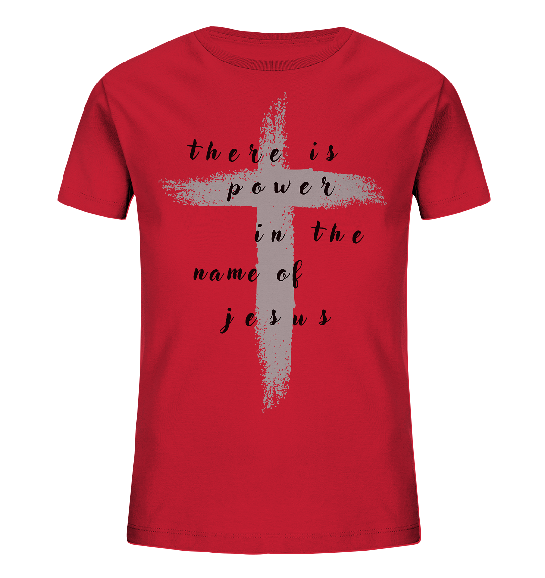 There is power in the name of jesus  - Kids Organic Shirt