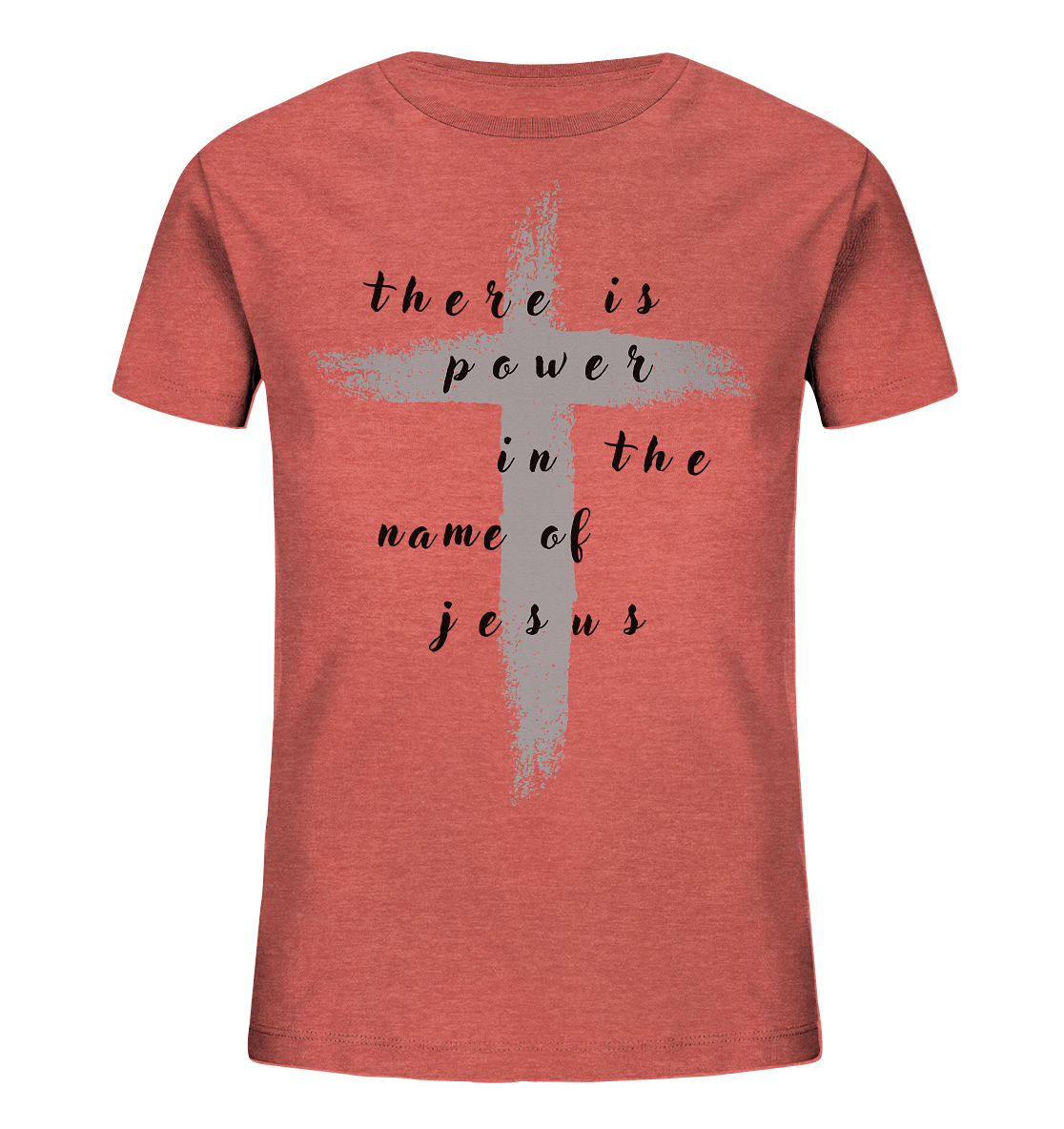 There is power in the name of jesus  - Kids Organic Shirt