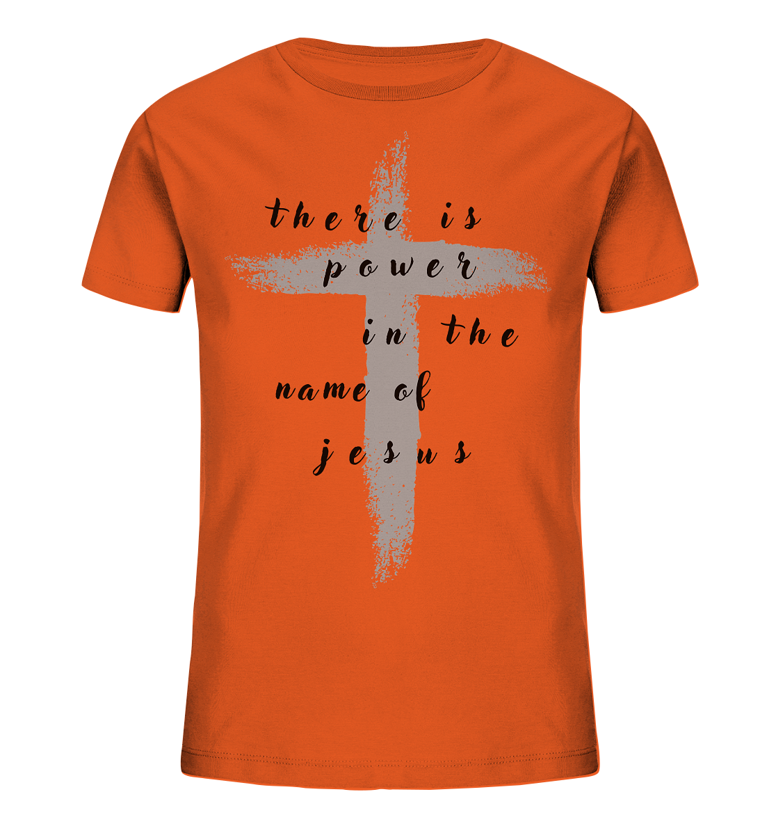 There is power in the name of jesus  - Kids Organic Shirt