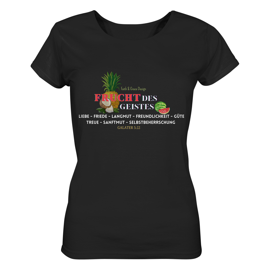 Frucht des Geistes 2  - Ladies Organic Shirt