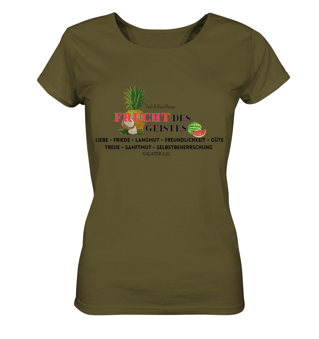 Frucht des Geistes  - Ladies Organic Shirt