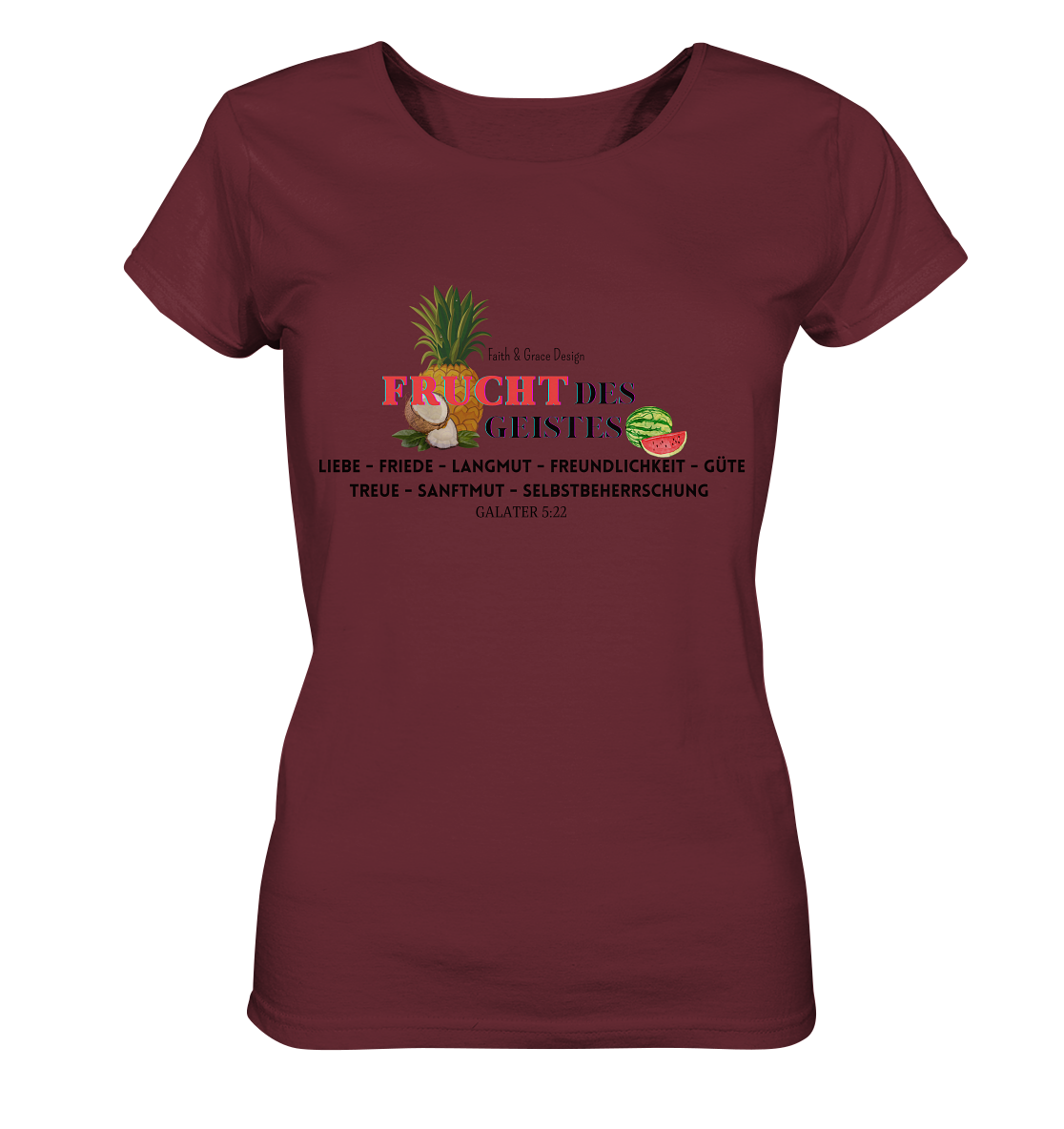 Frucht des Geistes  - Ladies Organic Shirt