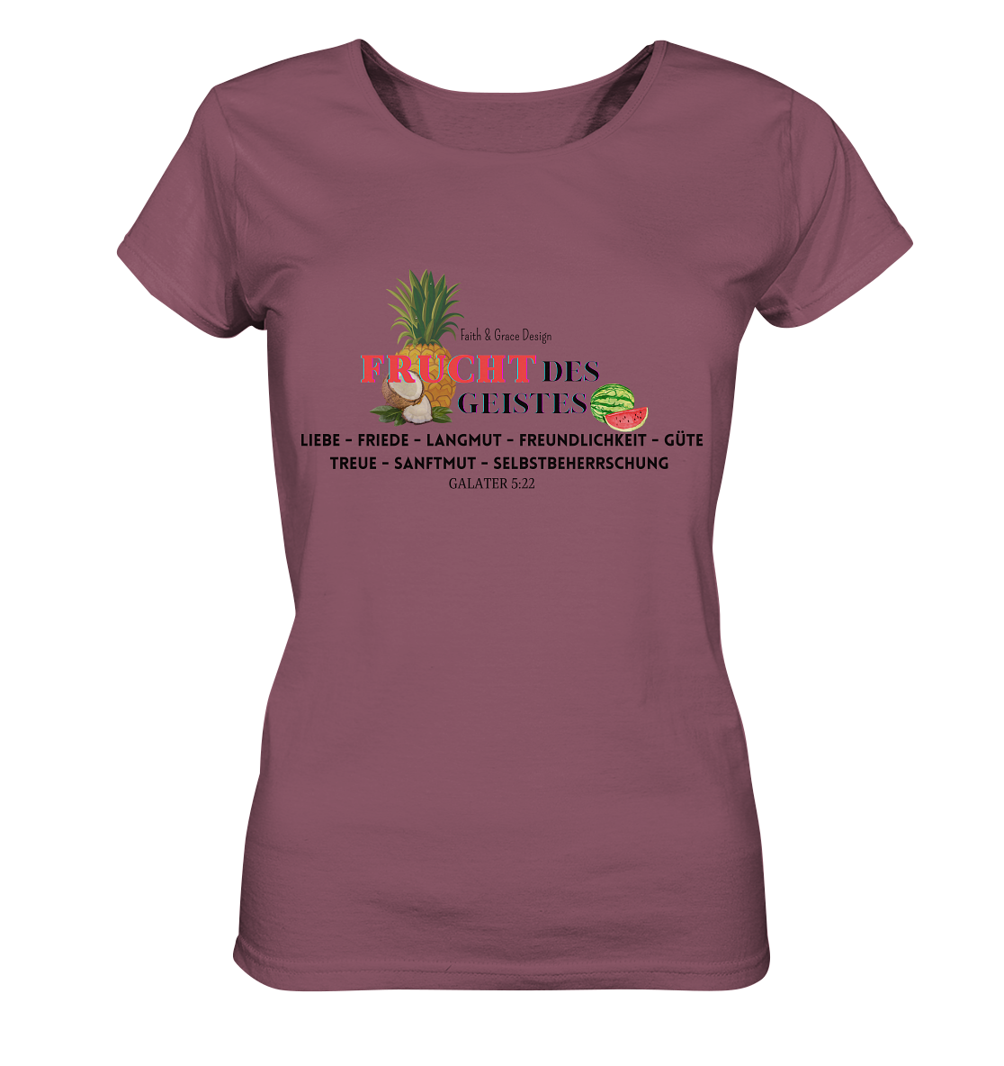 Frucht des Geistes  - Ladies Organic Shirt