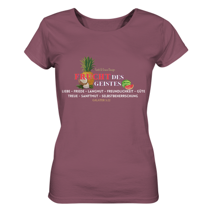 Frucht des Geistes 2  - Ladies Organic Shirt