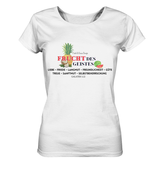 Frucht des Geistes  - Ladies Organic Shirt