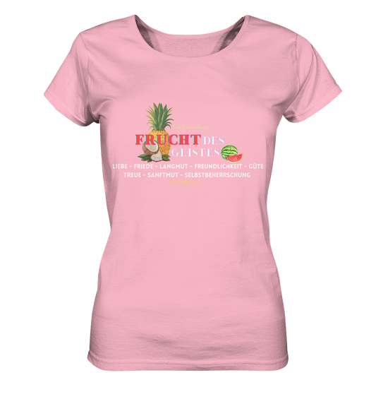 Frucht des Geistes 2  - Ladies Organic Shirt