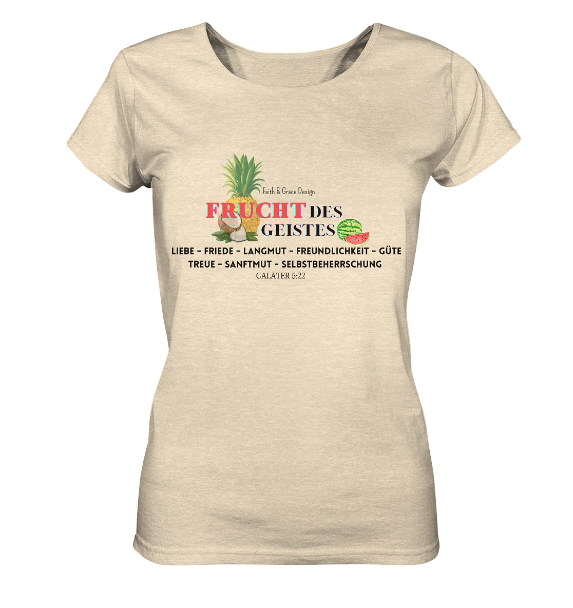 Frucht des Geistes  - Ladies Organic Shirt