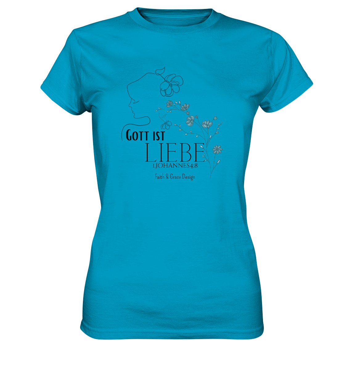 Gott ist Liebe - Ladies Premium Shirt