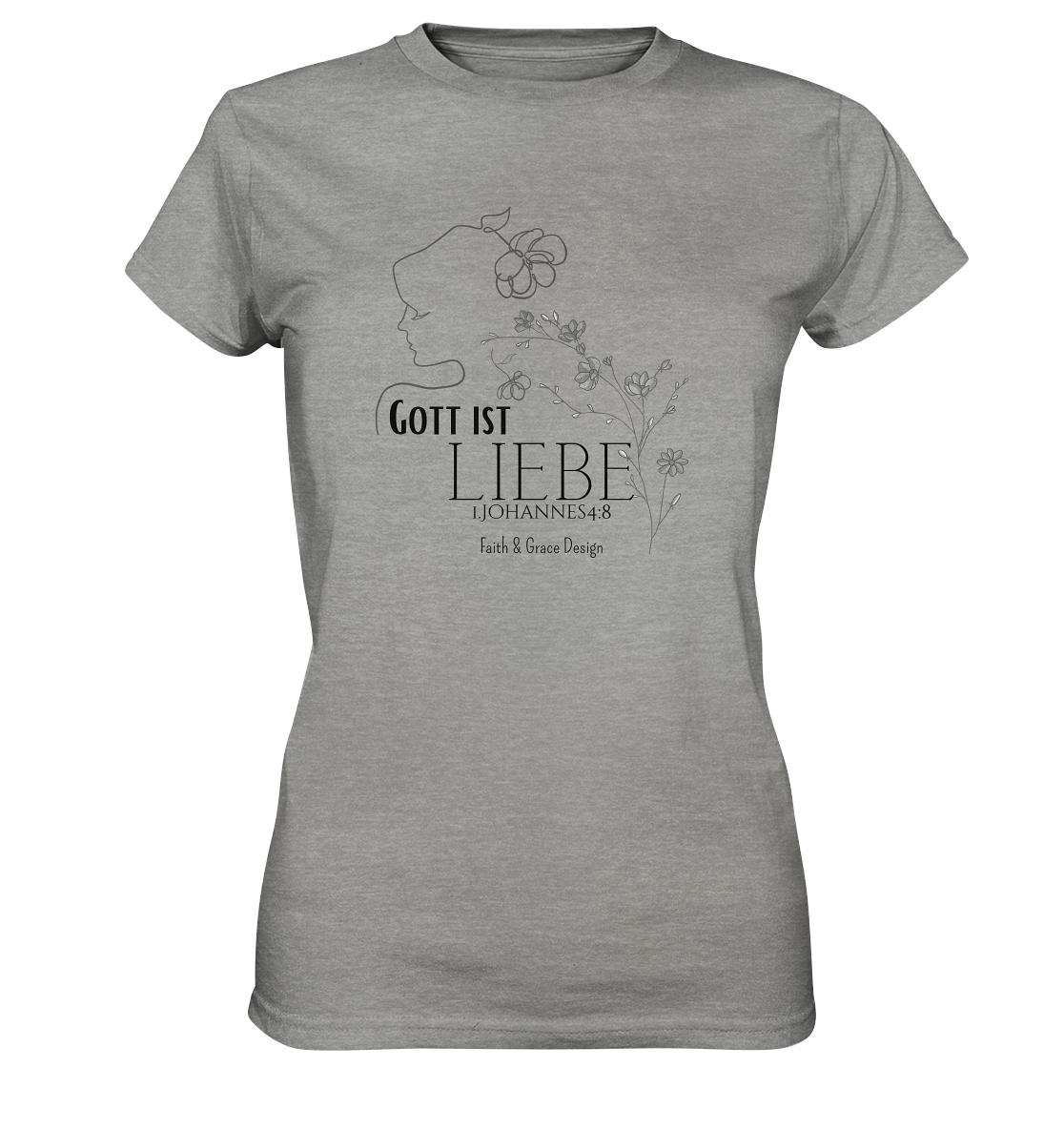 Gott ist Liebe - Ladies Premium Shirt