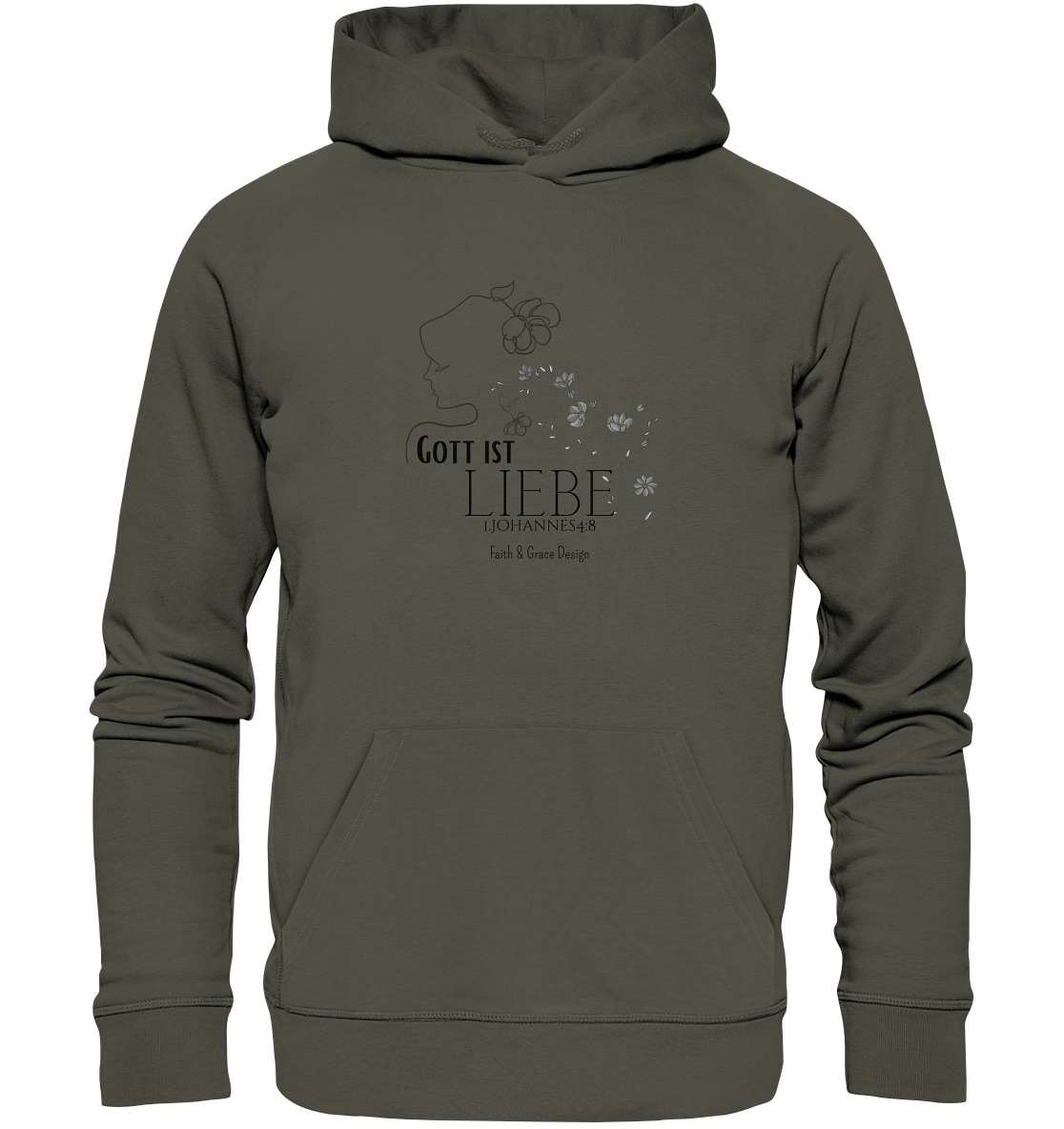 Gott ist Liebe - Organic Basic Hoodie