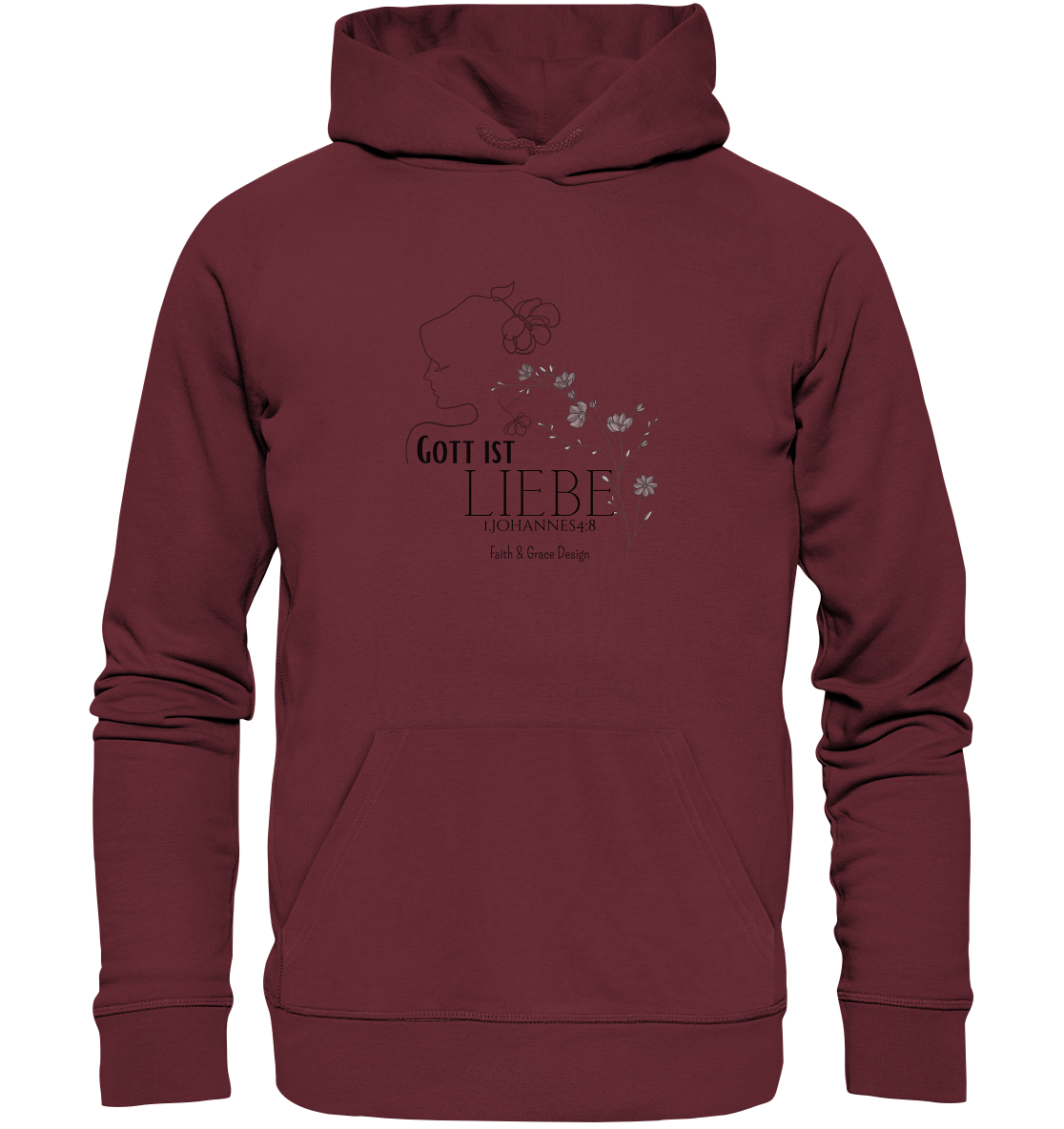 Gott ist Liebe - Organic Basic Hoodie