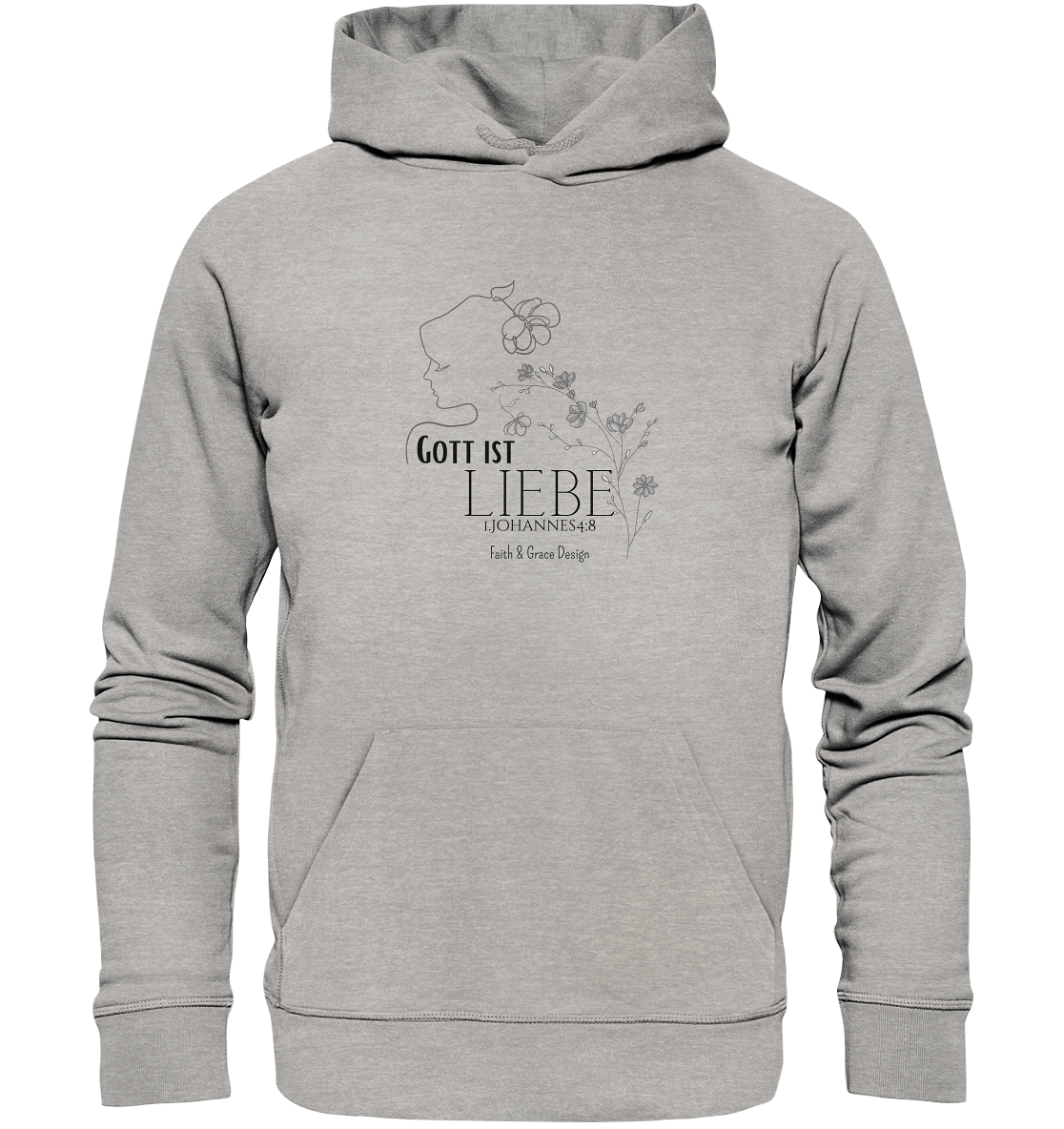 Gott ist Liebe - Organic Basic Hoodie