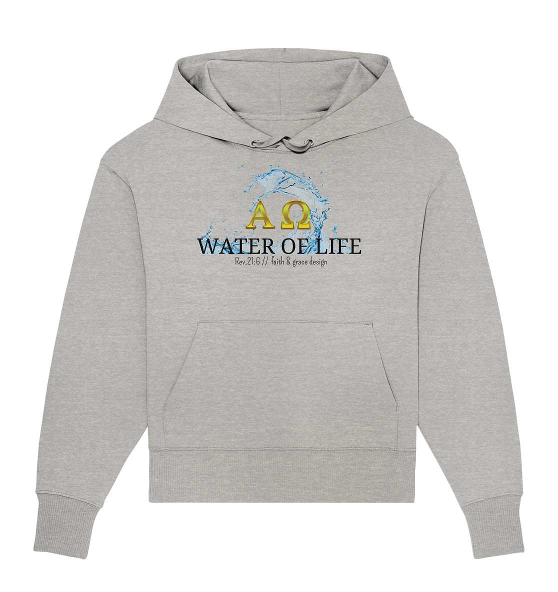 Water of life  - Organic Oversize Hoodie